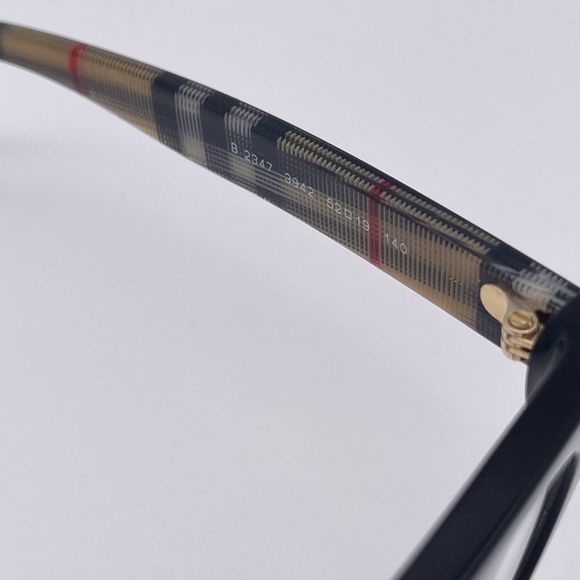 BRAND NEW BURBERRY EVELYN BE2347 3942 Black/Demo Lens Women Eyeglasses - Picture 7 of 12